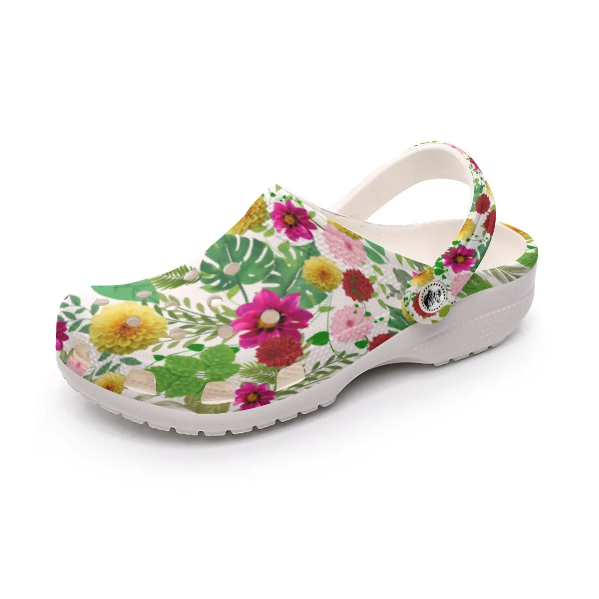 Dahlias Graphic Rubber Shoes up to size 12