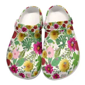 Dahlias Graphic Rubber Shoes up to size 12