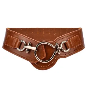 Designer Cummerbund Wide Strap Big Buckle Belt