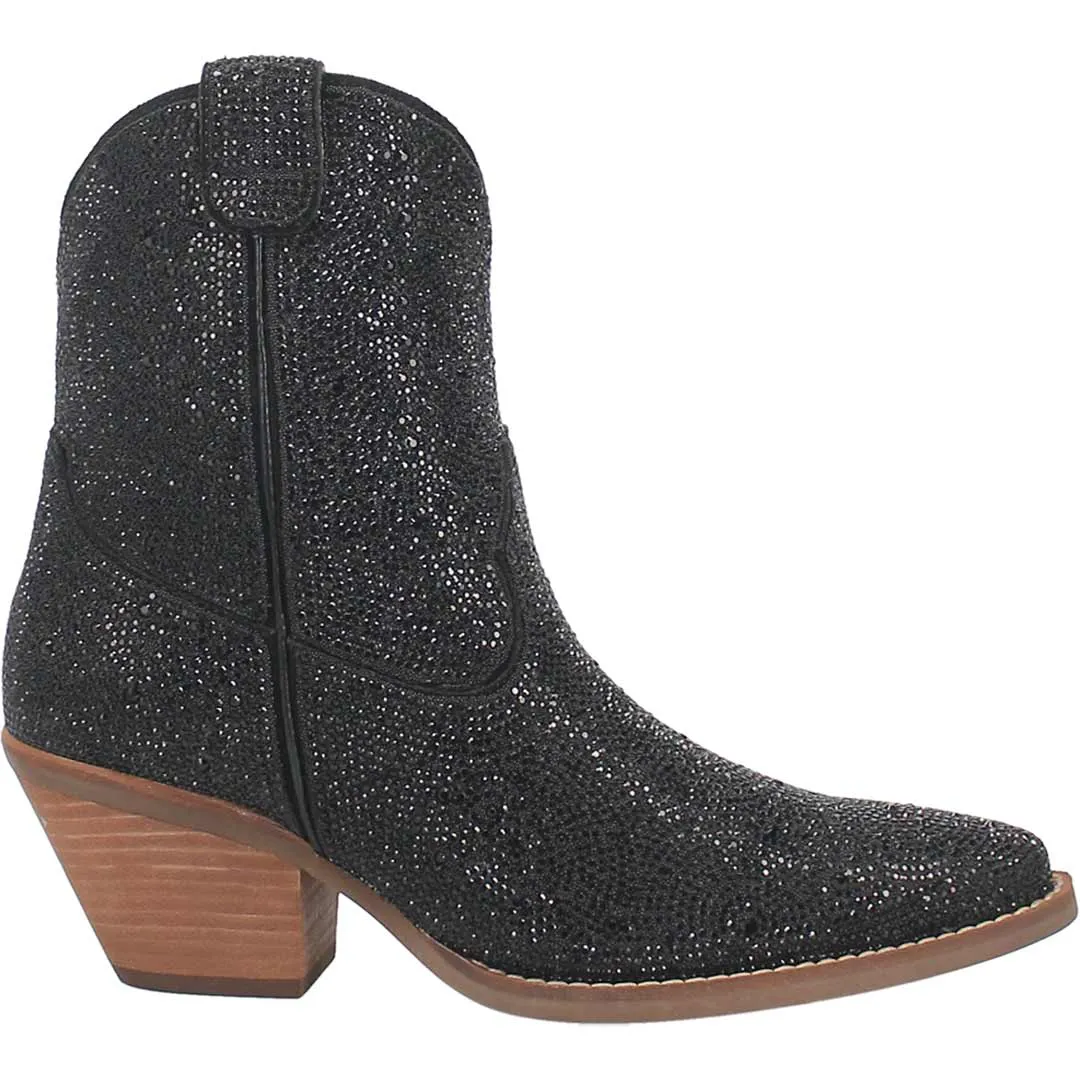 Dingo Women's Rhinestone Cowgirl Leather Cowgirl Booties