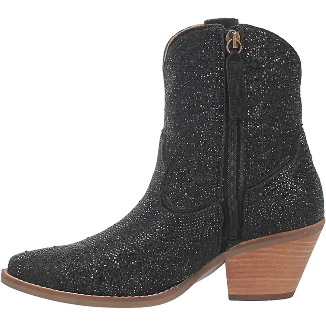 Dingo Women's Rhinestone Cowgirl Leather Cowgirl Booties