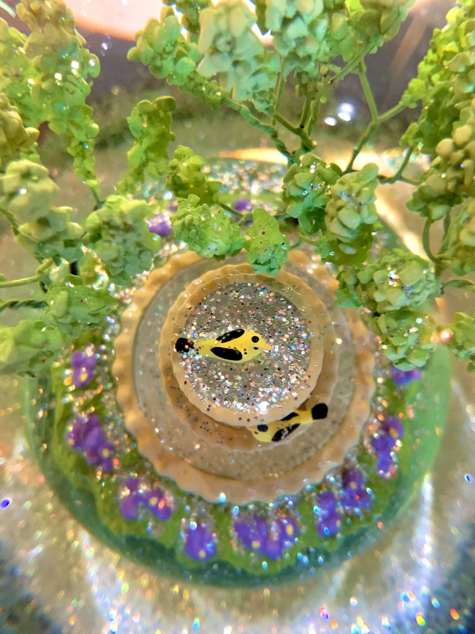Gold Finch Snow Globe