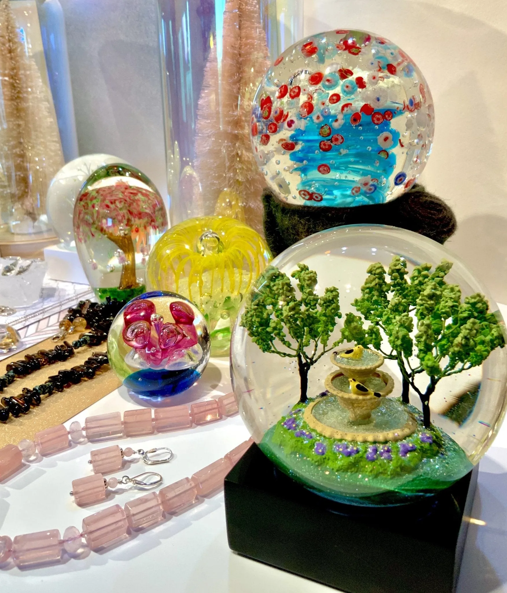 Gold Finch Snow Globe