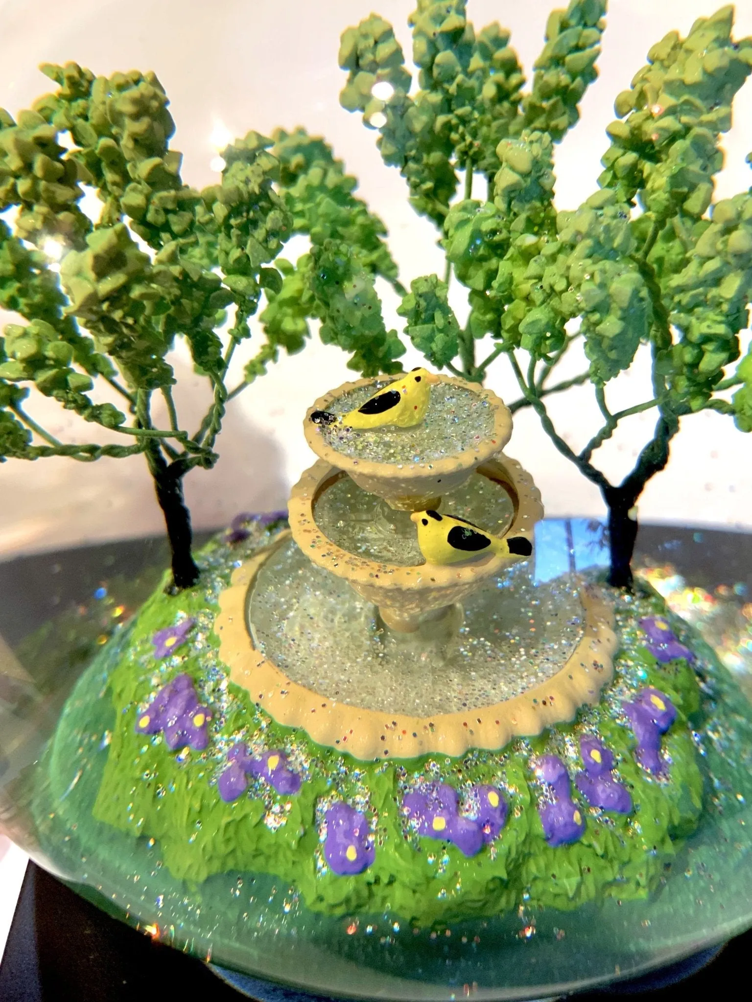 Gold Finch Snow Globe