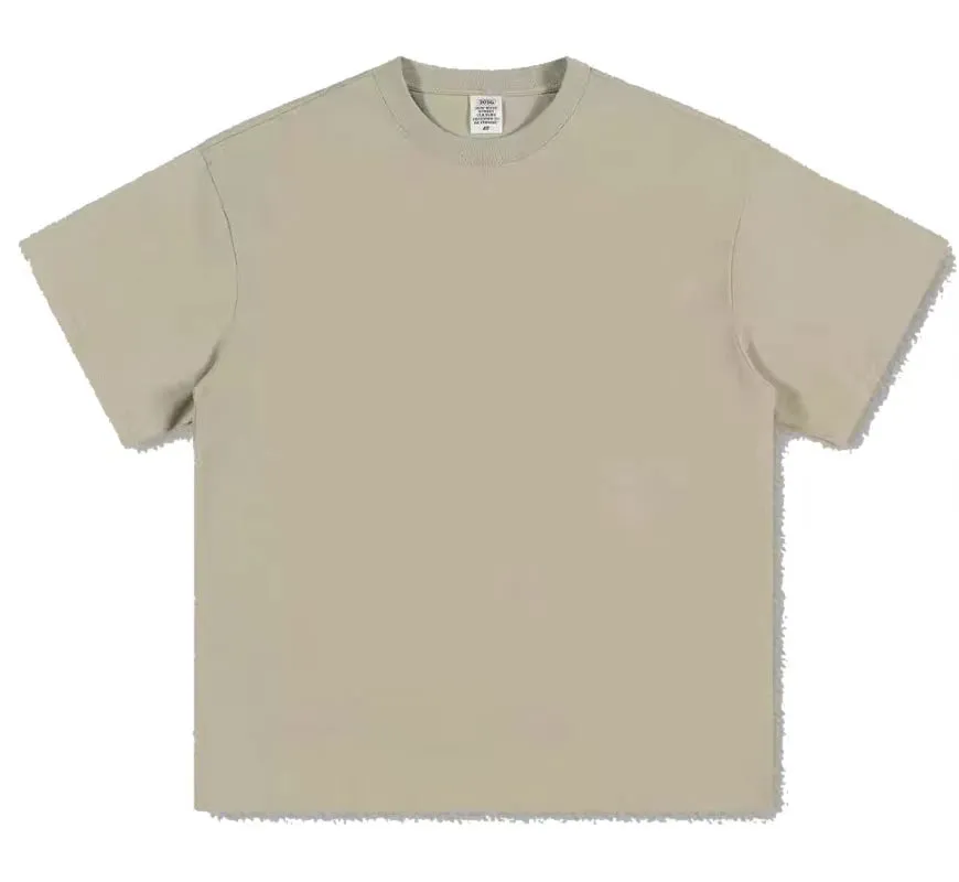 GSM 500g Heavy Duty Cotton T Shirt-Half Sleeve Tees