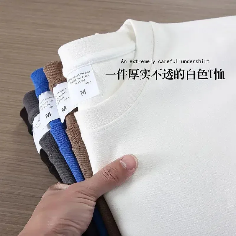 GSM 500g Heavy Duty Cotton T Shirt-Half Sleeve Tees