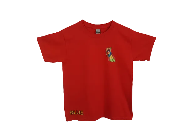 Happy Mollie kids T-shirt - Red or Green