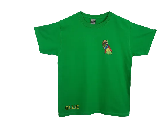 Happy Mollie kids T-shirt - Red or Green