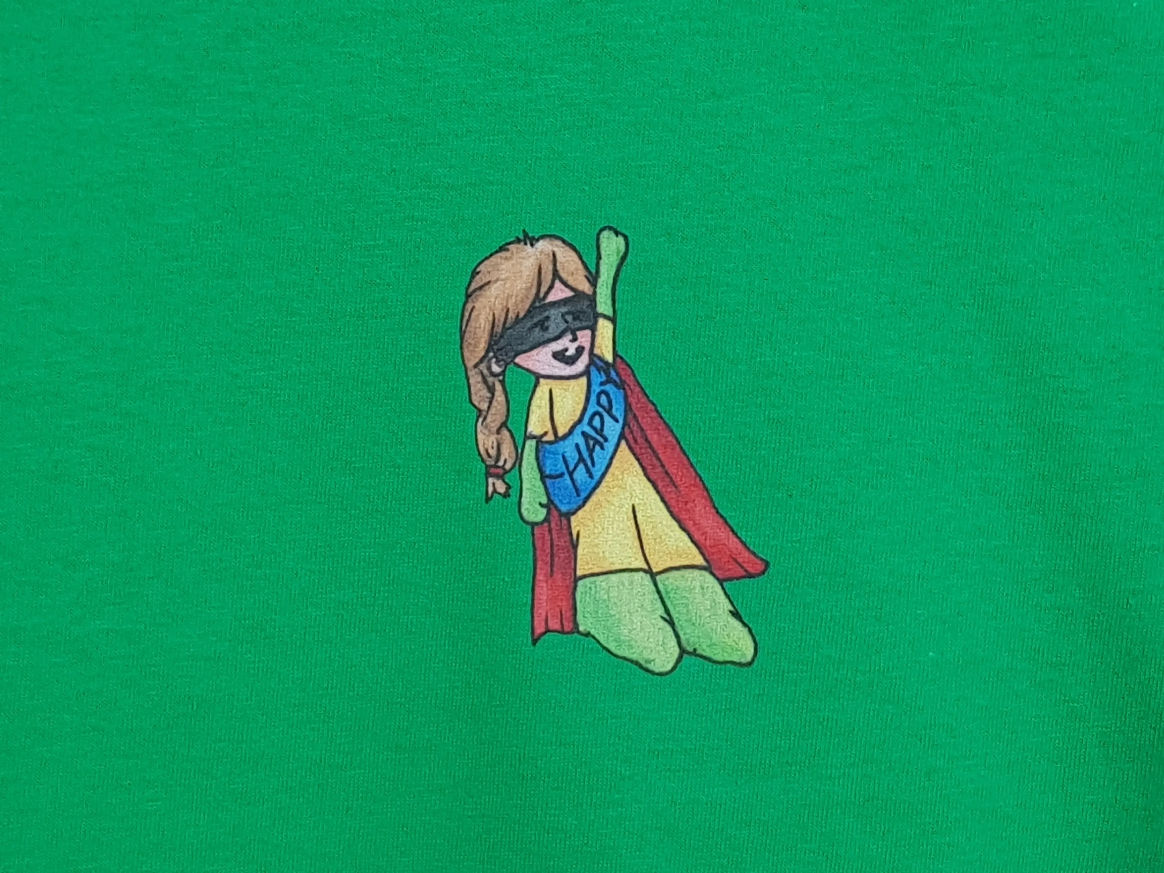 Happy Mollie kids T-shirt - Red or Green
