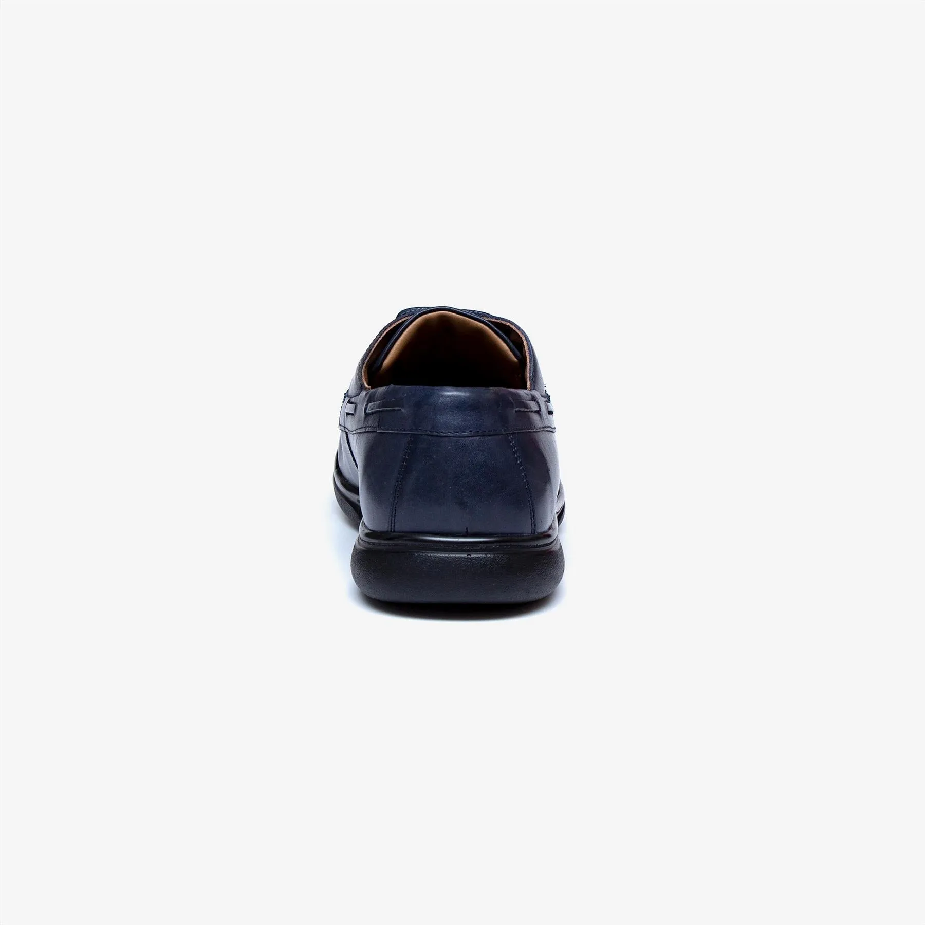 Mens Wide Fit Tredd Well Dean Shoes Navy Boat Shoes