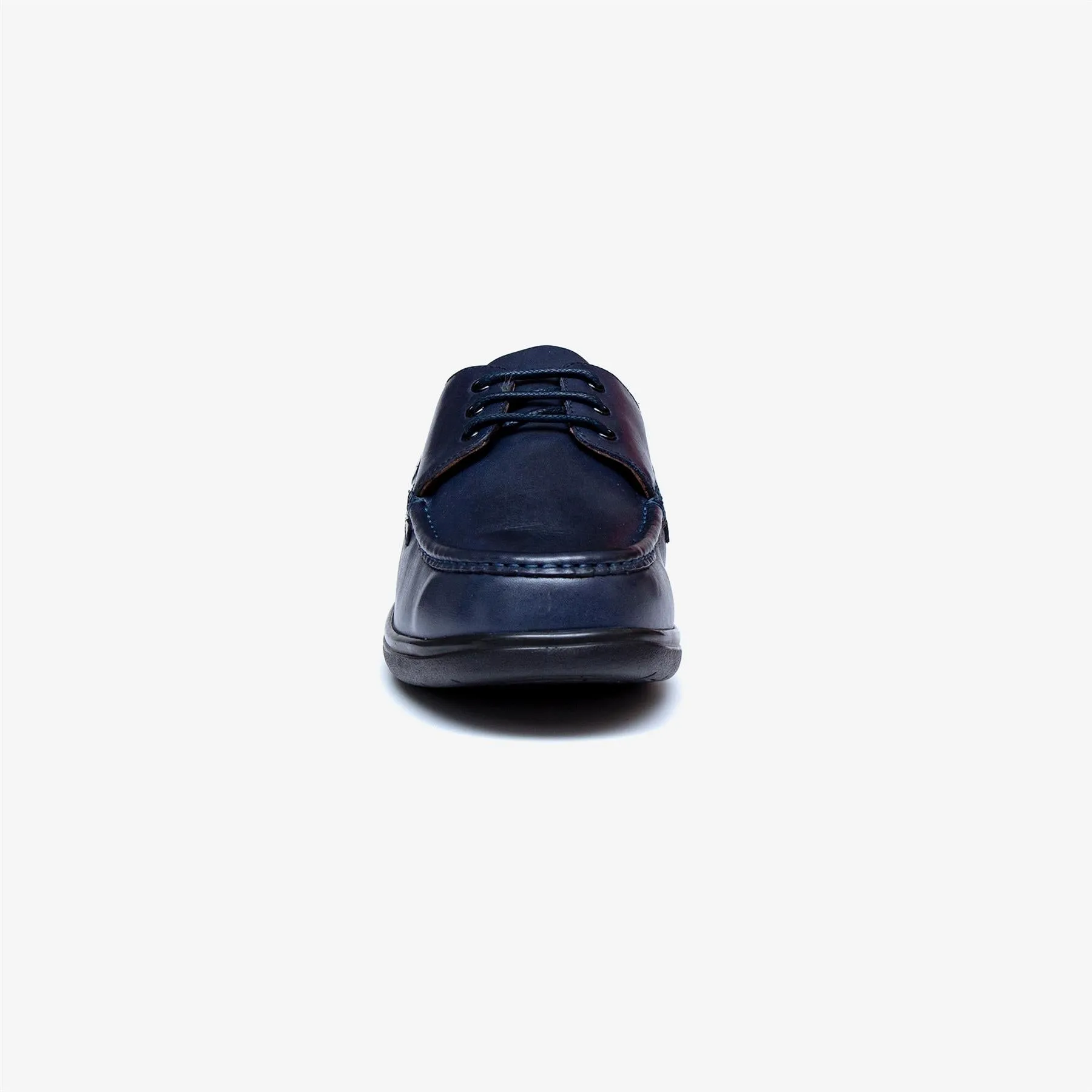 Mens Wide Fit Tredd Well Dean Shoes Navy Boat Shoes