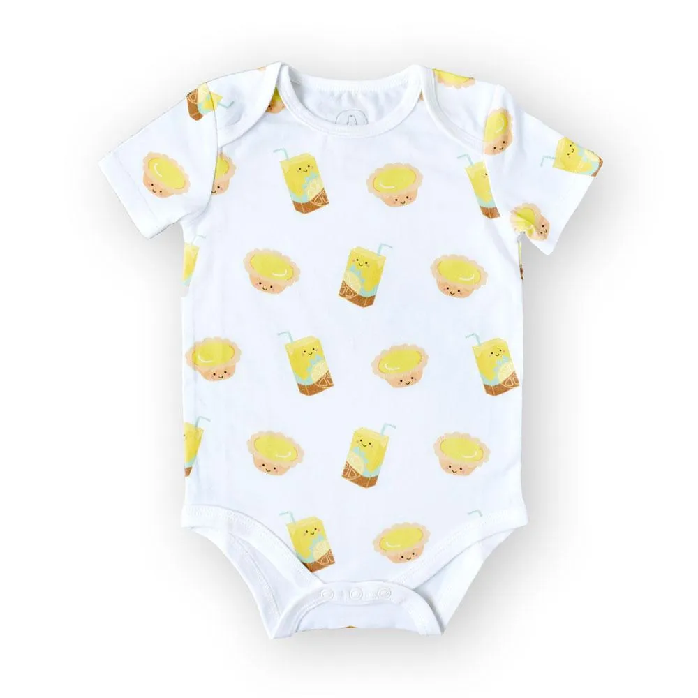 Organic Cotton Bodysuit - Vita Lemon Tea & Egg Tart