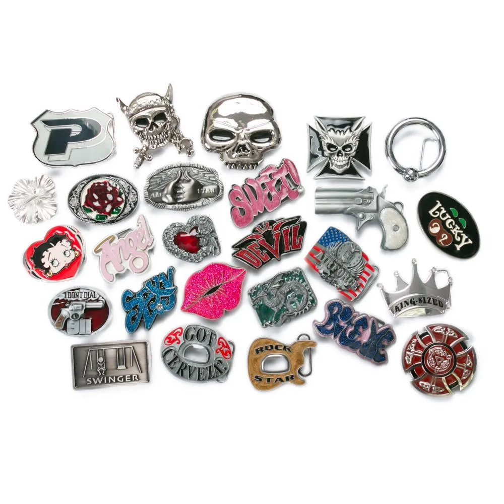 Painful Pleasures Belt Buckle Bundle Deal — 10 Belt Buckles