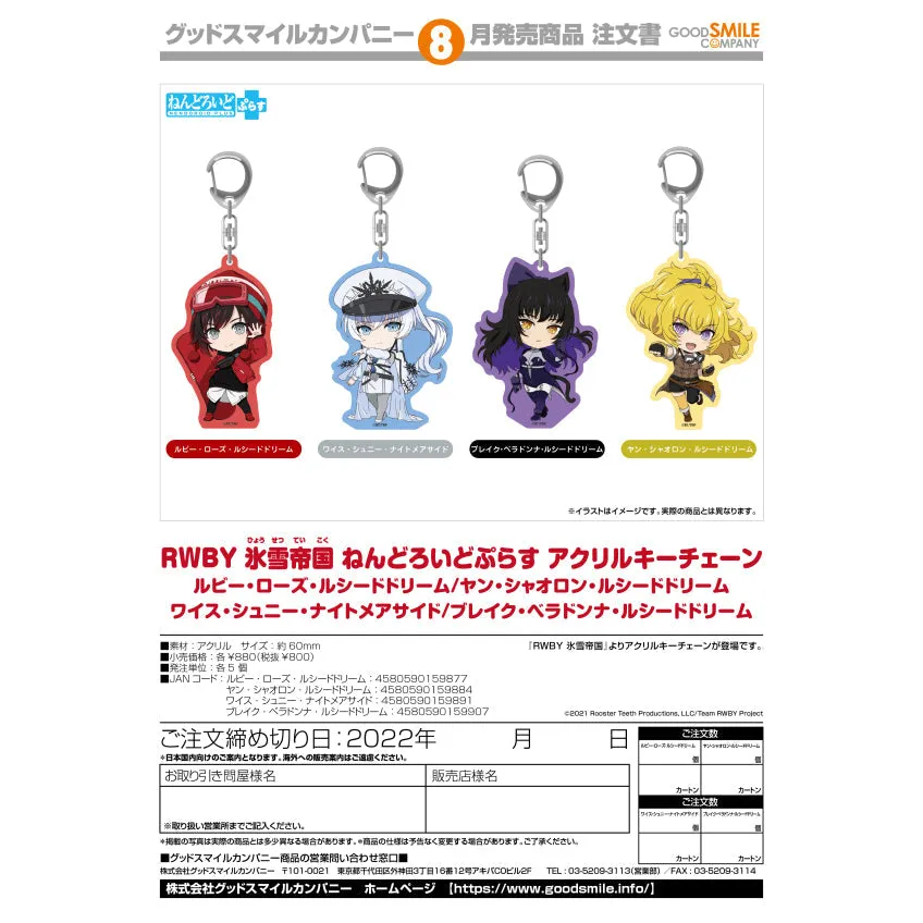RWBY Ice Queendom Nendoroid Plus Acrylic Keychain (Blake Belladonna: Lucid Dream)