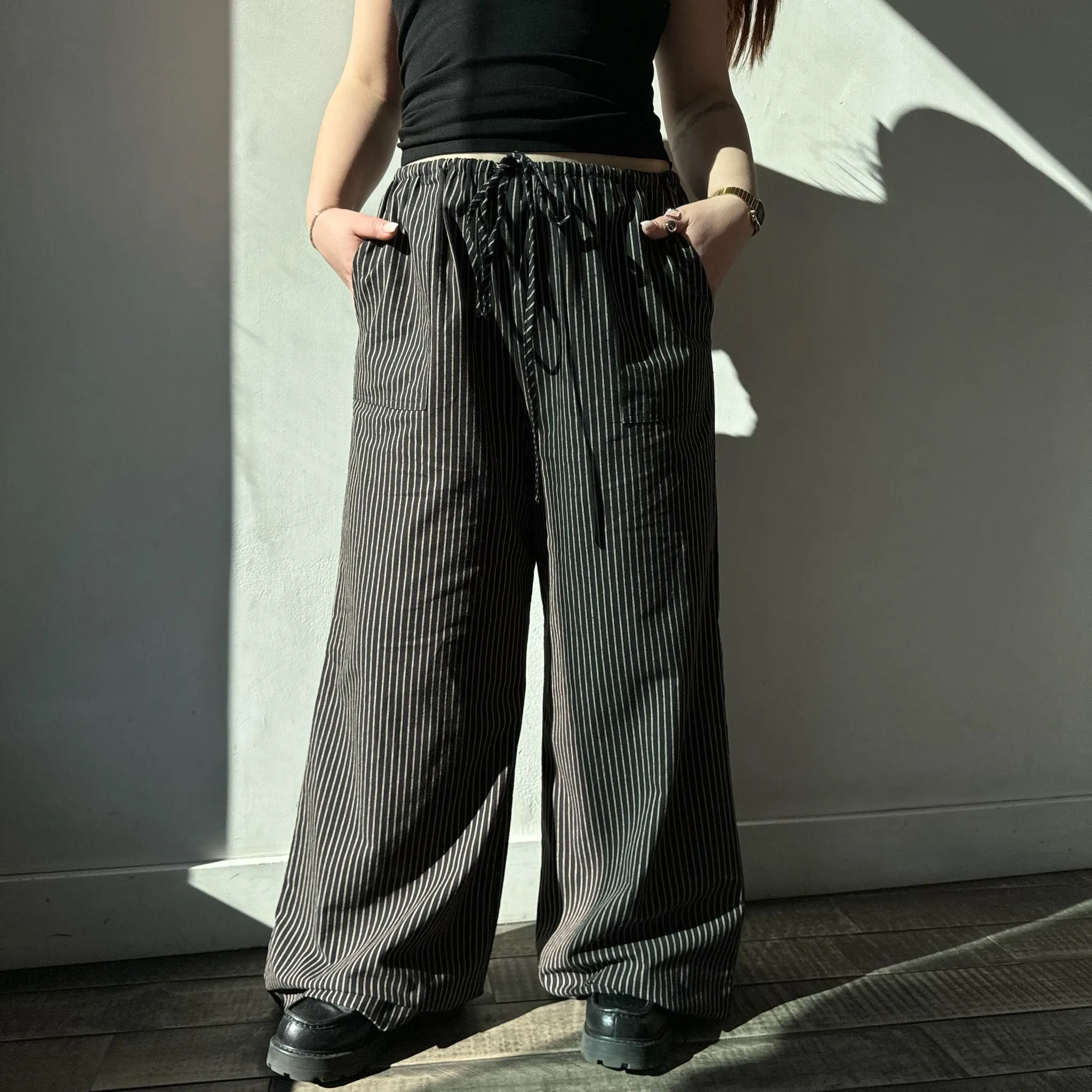 VACATION MODE Pinstripe Pants