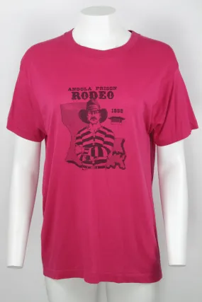 Vintage 1988 Angola prison rodeo thin single stitch t-shirt - M