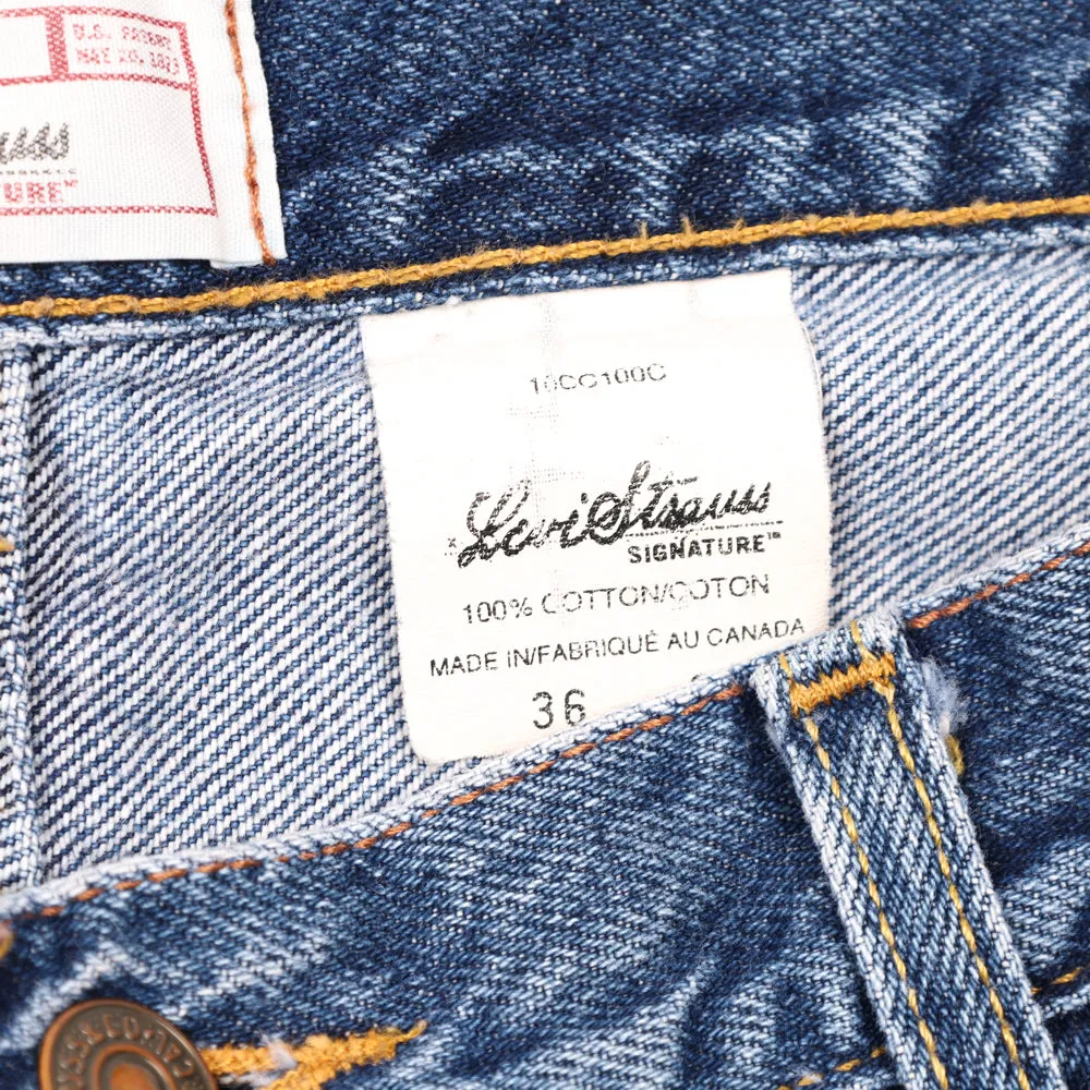 Vintage Levi's Faded Straight Leg Denim Pants - Large